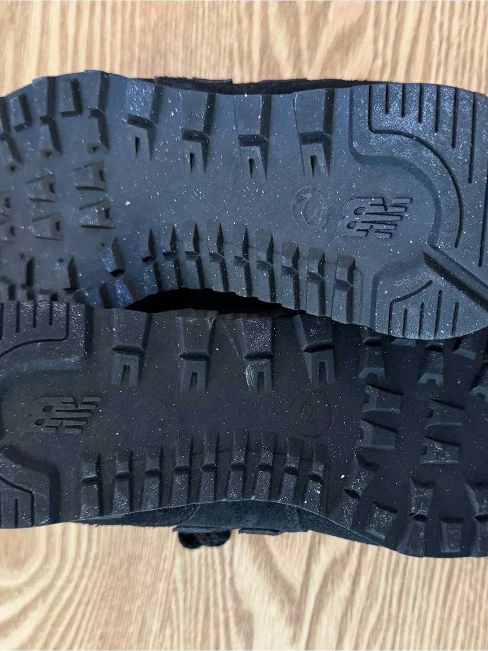 New Balance Kids Black Suede & Mesh Sneakers
